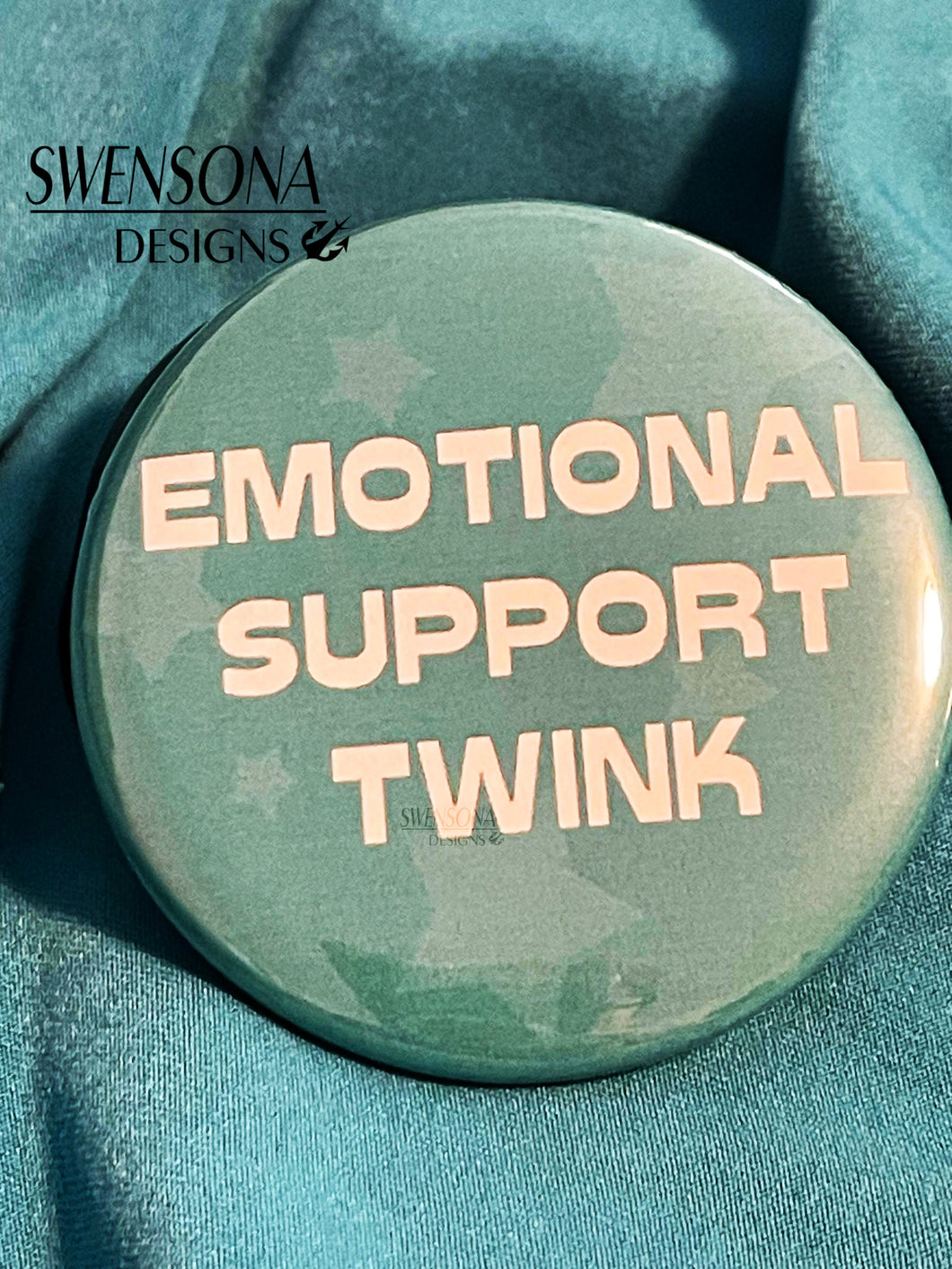 Emotional Support Twink Button Badge